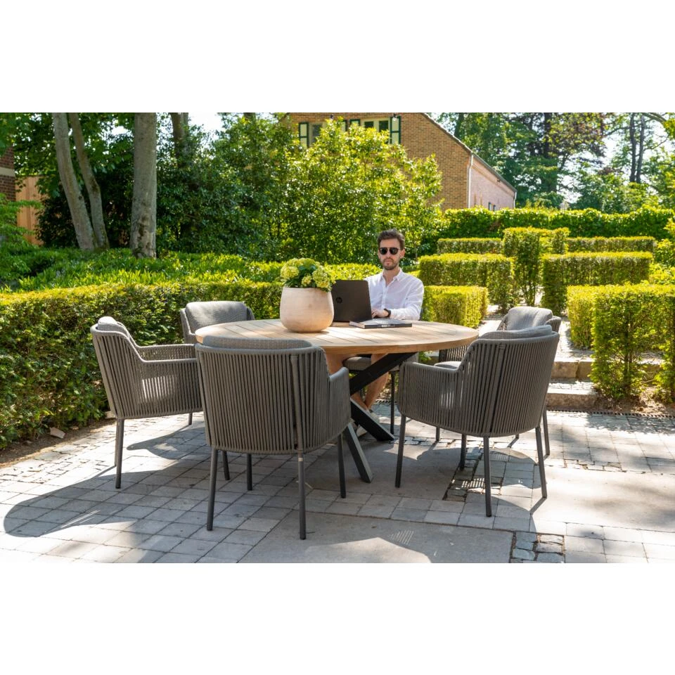 4 Seasons Bernini/Derby 240x100 Cm. Tuinset - 7 Delig 6 4 Seasons Bernini/Derby 240x100 Cm. Tuinset - 7 Delig - Afbeelding 4