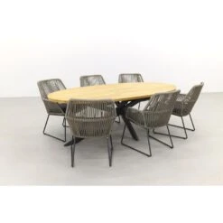 4 Seasons Ramblas/Taste Prado Ellips 240x115 Cm. Tuinset - 7-delig -VIDAXL Winkel 1000053176 0101