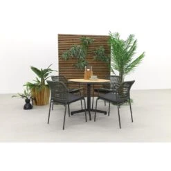 Taste Barista Groen/Fiesta Ronde Tuinset - Stapelbaar - 5-delig -VIDAXL Winkel 1000053488 0101