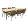 GI Margriet - Naturel / Taste Lano Teak 240 Cm. - 7-delige Tuinset -VIDAXL Winkel 1000053549