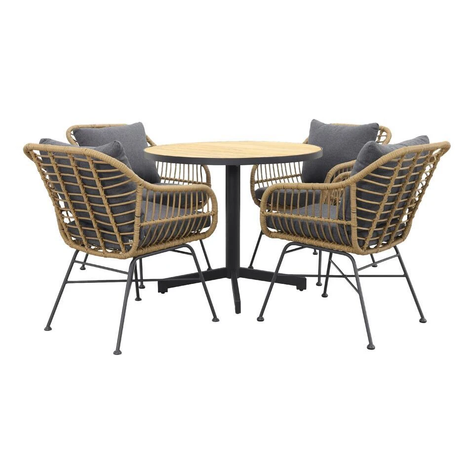 Garden Impressions Margriet/Taste Fiesta Ronde Tuinset - 5-delig 3 Garden Impressions Margriet/Taste Fiesta Ronde Tuinset - 5-delig