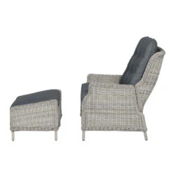 Garden Impressions Santa Rosa Relax Tuinstoel+voetenbank Vintage -VIDAXL Winkel 1000054029 0104