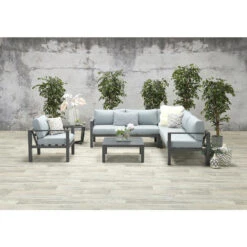 Garden Impressions Fora Loungestoel - Mint Grijs -VIDAXL Winkel 1000054032 0102