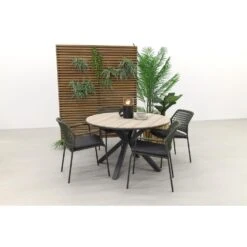 Taste Barista Groen / GI Edison 122 Cm. - Ronde Tuinset -VIDAXL Winkel 1000054195 0102