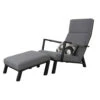 VDG Costa Relaxstoel + Hocker - Sunbrella - Light Grey -VIDAXL Winkel 1000054361