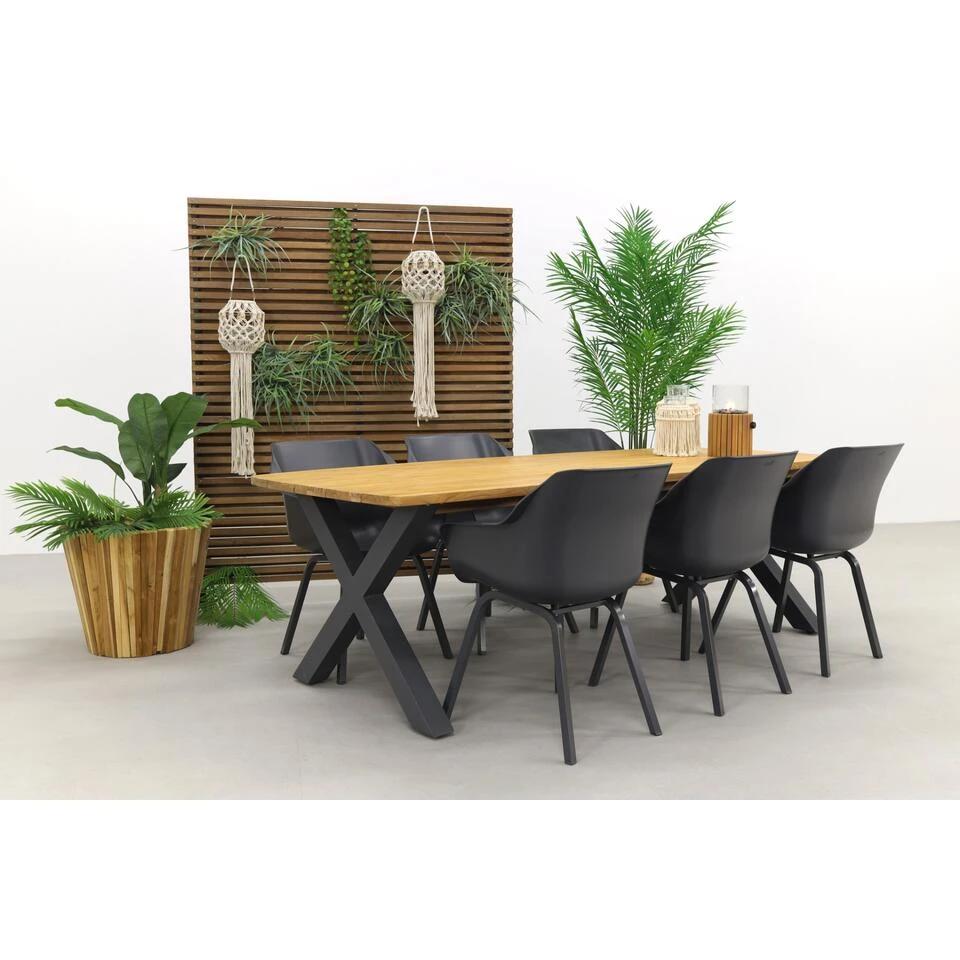 Hartman Sophie Element Xerix/Sefa Tuintafel 240x95 - Teak - Tuinset 4 Hartman Sophie Element Xerix/Sefa Tuintafel 240x95 - Teak - Tuinset - Afbeelding 2