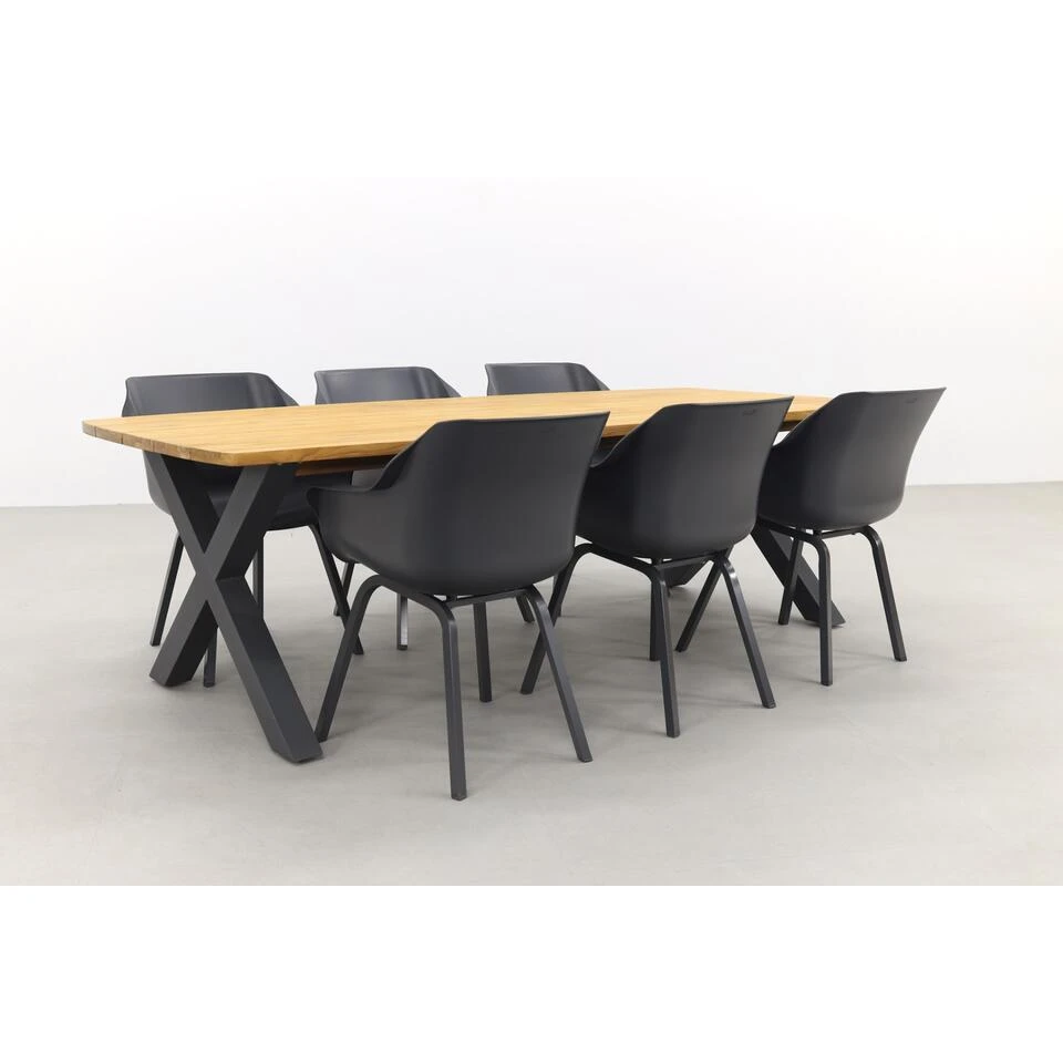 Hartman Sophie Element Xerix/Sefa Tuintafel 240x95 - Teak - Tuinset 5 Hartman Sophie Element Xerix/Sefa Tuintafel 240x95 - Teak - Tuinset - Afbeelding 3