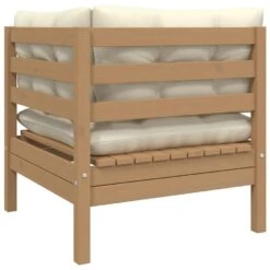 VidaXL Tuinbank 2-zits Met Crèmekleurige Kussens Massief Grenenhout 8 VidaXL Tuinbank 2-zits Met Crèmekleurige Kussens Massief Grenenhout -VIDAXL Winkel 1000056405 0103