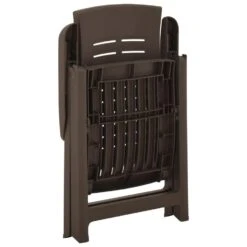 VidaXL Tuinstoelen 2 St Verstelbaar Kunststof Mokka -VIDAXL Winkel 1000056537 0105