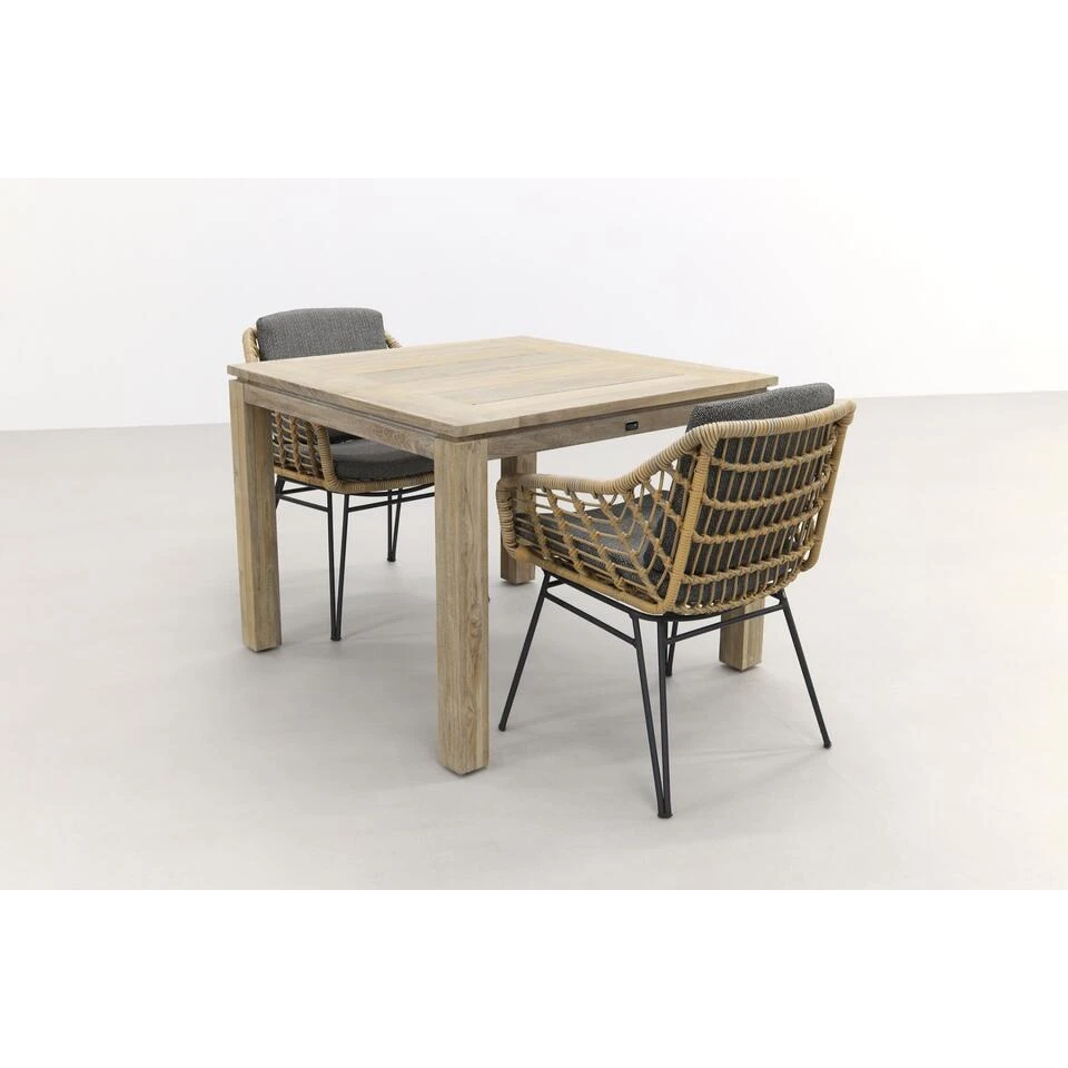 4 Seasons Cottage/Rome Grey 100 Cm. - Tuinset 3-delig 4 4 Seasons Cottage/Rome Grey 100 Cm. - Tuinset 3-delig - Afbeelding 2