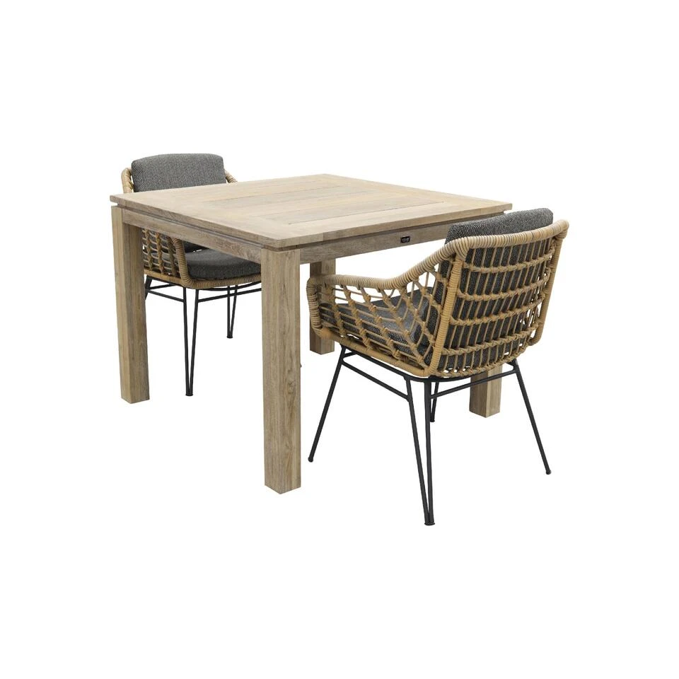 4 Seasons Cottage/Rome Grey 100 Cm. - Tuinset 3-delig 5 4 Seasons Cottage/Rome Grey 100 Cm. - Tuinset 3-delig - Afbeelding 3