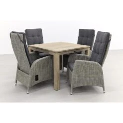 VDG Manhattan/Rome Grey 100 Cm. - Tuinset 5-delig - Verstelbaar 7 VDG Manhattan/Rome Grey 100 Cm. - Tuinset 5-delig - Verstelbaar -VIDAXL Winkel 1000058242 0101