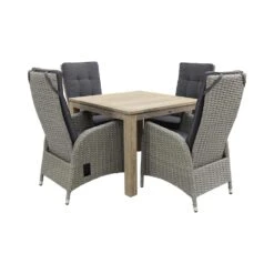 VDG Manhattan/Rome Grey 100 Cm. - Tuinset 5-delig - Verstelbaar 8 VDG Manhattan/Rome Grey 100 Cm. - Tuinset 5-delig - Verstelbaar -VIDAXL Winkel 1000058242 0102