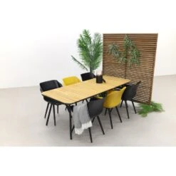 Hartman Sophie Studio Black&Yellow/Bella 220x95 Cm. - 7-delige Tuinset -VIDAXL Winkel 1000058257 0101