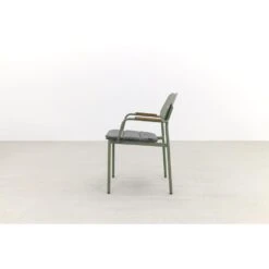 GreenChair Courage Dining Chair - Teak Armleuning - Green -VIDAXL Winkel 1000058437 0103
