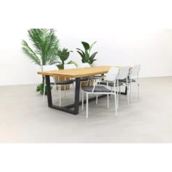 GreenChair Courage - White/Murano Teak - 240x100 Cm. - Tuinset 7-delig 8 GreenChair Courage - White/Murano Teak - 240x100 Cm. - Tuinset 7-delig -VIDAXL Winkel 1000058505 0103