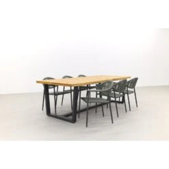 GreenChair Comfort Beige/Murano Teak - 240x100 Cm. - Tuinset -VIDAXL Winkel 1000058508 0103