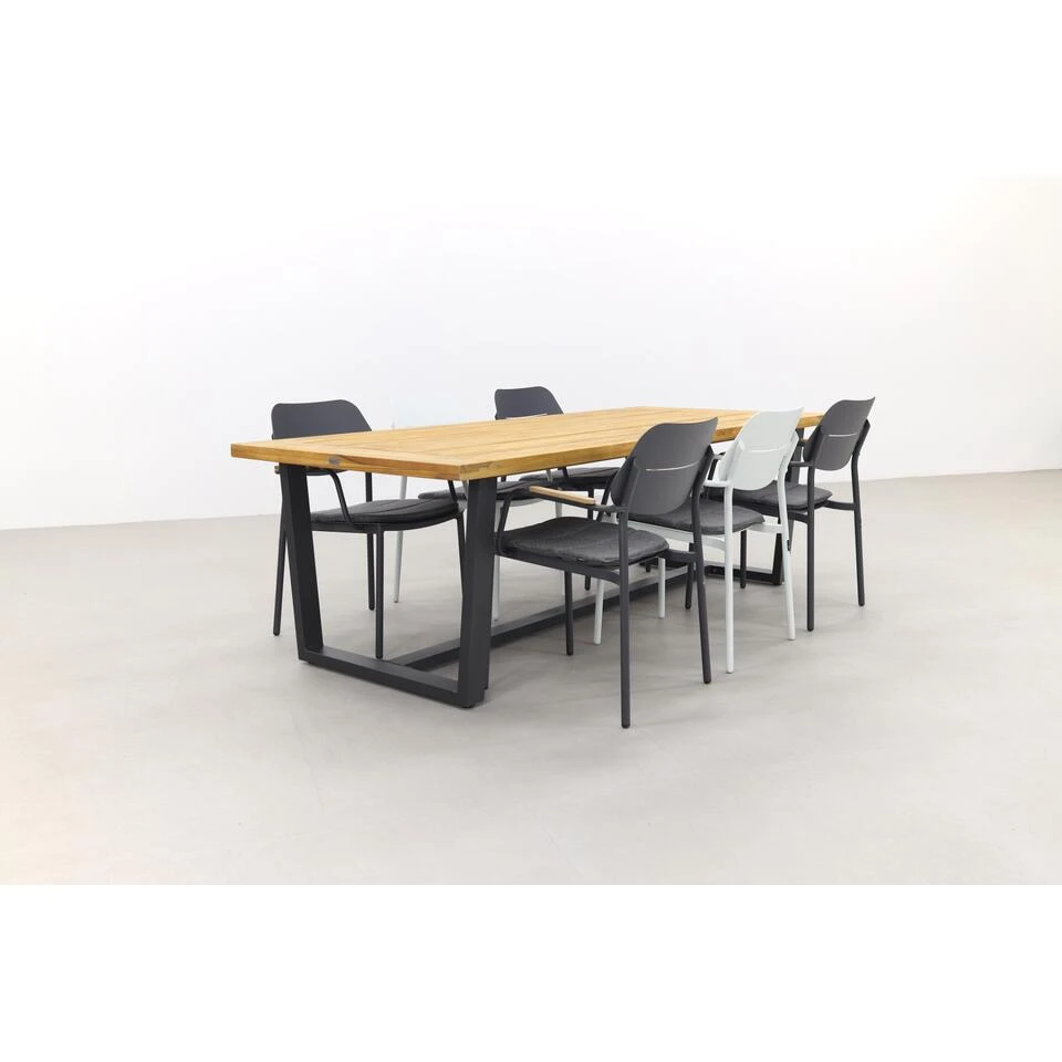 GreenChair Courage Meerkleurig/Murano - 240x100 Cm. - Tuinset 7-delig 5 GreenChair Courage Meerkleurig/Murano - 240x100 Cm. - Tuinset 7-delig - Afbeelding 3