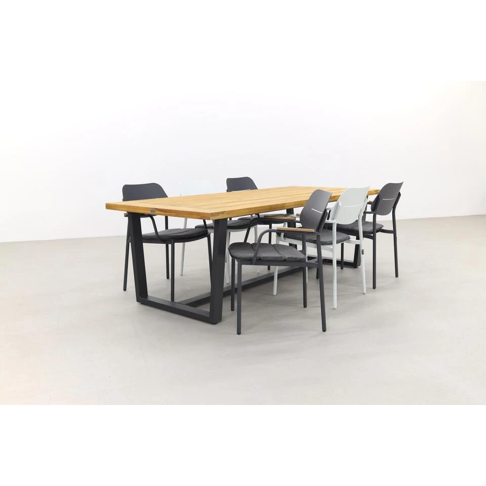 GreenChair Courage Meerkleurig/Murano - 240x100 Cm. - Tuinset 7-delig 6 GreenChair Courage Meerkleurig/Murano - 240x100 Cm. - Tuinset 7-delig - Afbeelding 4