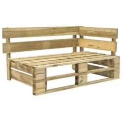 VidaXL Tuinbank Met Grijze Kussens Pallet Grenenhout -VIDAXL Winkel 1000060776 0102