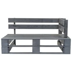 VidaXL Tuinbank Met Rode Kussens Pallet Grenenhout -VIDAXL Winkel 1000060784 0103