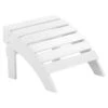 Beliani Voetenbankje ADIRONDACK - Wit Kunsthout -VIDAXL Winkel 1000069780