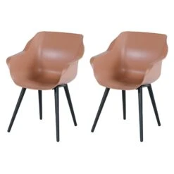 Hartman Sophie Studio Dining Armstoel - Italian Terra - Set Van 2