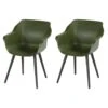 Hartman Sophie Studio Dining Armstoel - Moss Green - Set Van 2