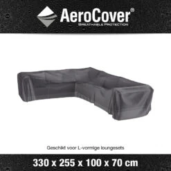 Aerocover Loungesethoes L-vorm 330x255 Cm - Links -VIDAXL Winkel 1000073209 0101