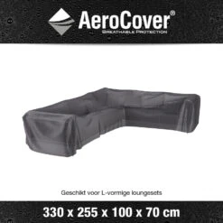 Aerocover Loungesethoes L-vorm 330x255 Cm - Rechts -VIDAXL Winkel 1000073226 0101