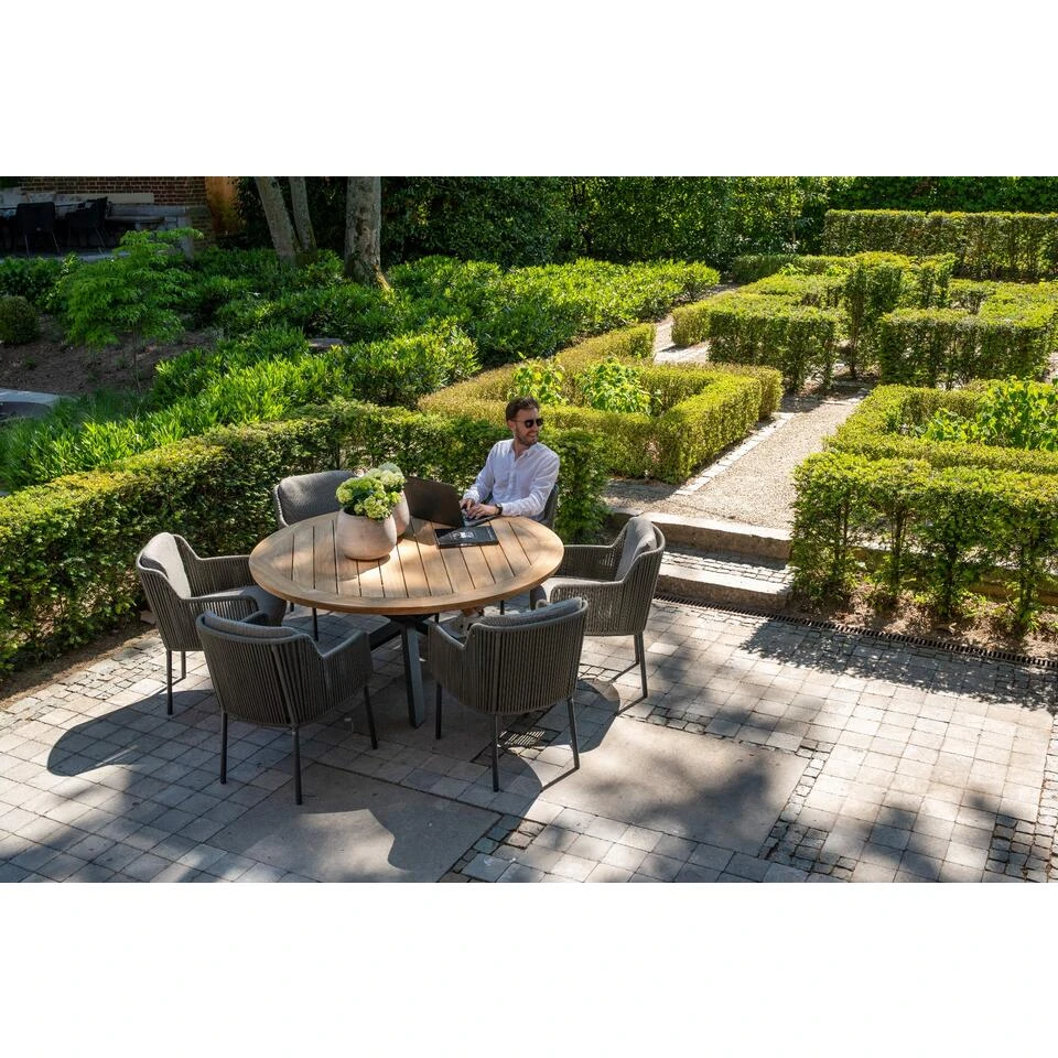 4 Seasons Bernini/Louvre 160 Cm. Rond Tuinset - 7 Delig 6 4 Seasons Bernini/Louvre 160 Cm. Rond Tuinset - 7 Delig - Afbeelding 4