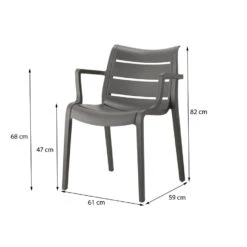 Scab Sunset Tuinstoel - Antraciet -VIDAXL Winkel 1000074487 0101