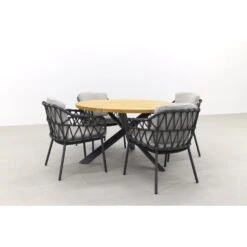 4SO Calpi/Prado 160 Cm. Ronde Tuinset - 7-delig 9 4SO Calpi/Prado 160 Cm. Ronde Tuinset - 7-delig -VIDAXL Winkel 1000077707 0103