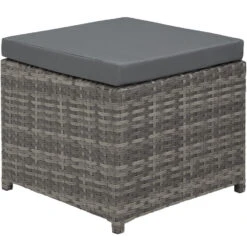 Tectake - Zeer Complete Wicker Zitgroep - New Orleans - Grijs -VIDAXL Winkel 1000077918 0103