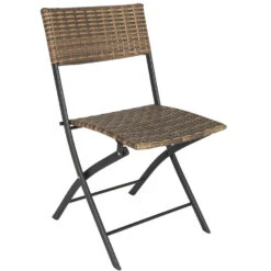 Tectake - Tuinset Balkonset - 2 Stoelen En 1 Tafel - Natuurkleur -VIDAXL Winkel 1000077975 0103