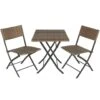 Tectake - Tuinset Balkonset - 2 Stoelen En 1 Tafel - Natuurkleur 1 Tectake - Tuinset Balkonset - 2 Stoelen En 1 Tafel - Natuurkleur -VIDAXL Winkel 1000077975