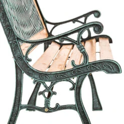 Tectake - Tuinbank Tuin Bank Tuinbankje Zitbank Gietijzer 128 Cm -VIDAXL Winkel 1000078023 0103