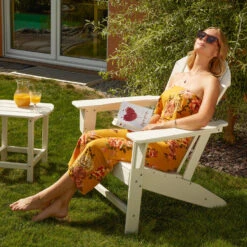 Tectake - Tuinstoel Janis Met Tafel - Houtlook - Bruin -VIDAXL Winkel 1000078035 0101