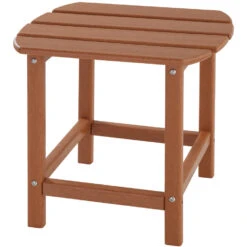 Tectake - Tuinstoel Janis Met Tafel - Houtlook - Bruin -VIDAXL Winkel 1000078035 0103