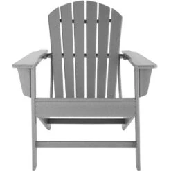 Tectake - Tuinstoel Joan Grijs - Tuinstoel In Houtlook -VIDAXL Winkel 1000078045 0103