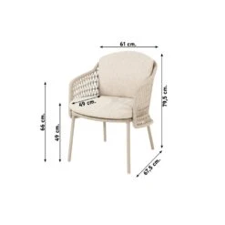 4 Seasons - Puccini Dining Tuinstoel (1 St.) -VIDAXL Winkel 1000080784 0101