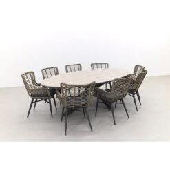 Garden Impressions Jasmine Natural/Edison 280x140 Cm. - Ovale Tuinset -VIDAXL Winkel 1000084496 0103