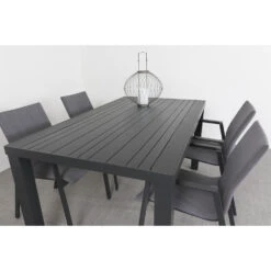 VDG Lima Antraciet/Lena 160 Cm. Tuinset - 5-delig -VIDAXL Winkel 1000084825 0103