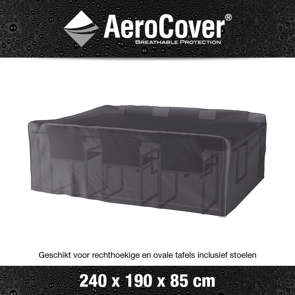 Aerocover Tuinsethoes - 240x190x85 Cm 4 Aerocover Tuinsethoes - 240x190x85 Cm - Afbeelding 2