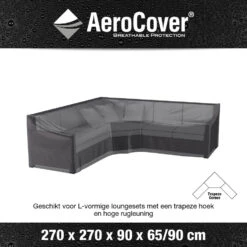 Aerocover Loungesethoes 270x270x90x65 Cm - L- Vorm Trapeze -VIDAXL Winkel 1000084837 0101