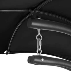 Tectake - Hangstoel Ligbed Maja - Zwart 9 Tectake - Hangstoel Ligbed Maja - Zwart -VIDAXL Winkel 1000086431 0103