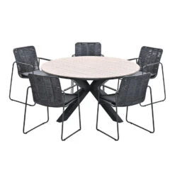 Garden Impressions Palma-Tulli Tuinset 6-delig-light Teak Look -VIDAXL Winkel 1000087010 0102