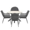 Garden Impressions Yima Tuinset 5-delig L. Grijs -Tulli Tuintafel -VIDAXL Winkel 1000087018