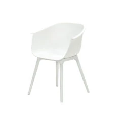 Garden Impressions Lexy Tuinset Wit - Tulli Tuintafel Ø122 Cm -VIDAXL Winkel 1000087020 0104