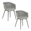 Garden Impressions Lexy Tuinstoel Licht Grijs - 2 Stuks -VIDAXL Winkel 1000087052